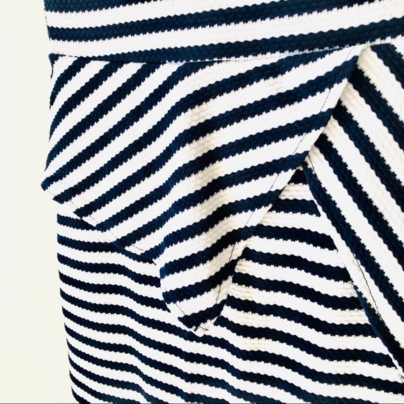 Striped Peplum Midi Dress - Picture 9 of 9